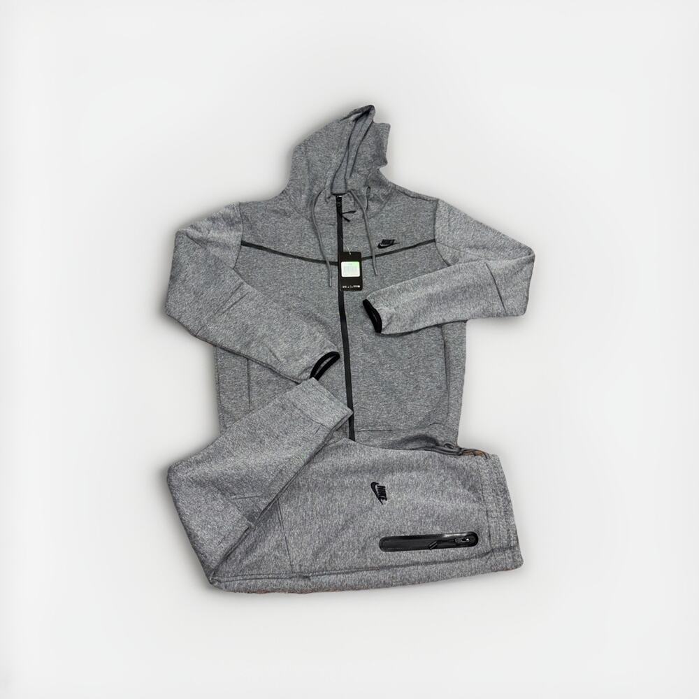Nike Tech Fleece Set Mens Full Zip Hoodie Jogger Pants 2-piece Set. Large